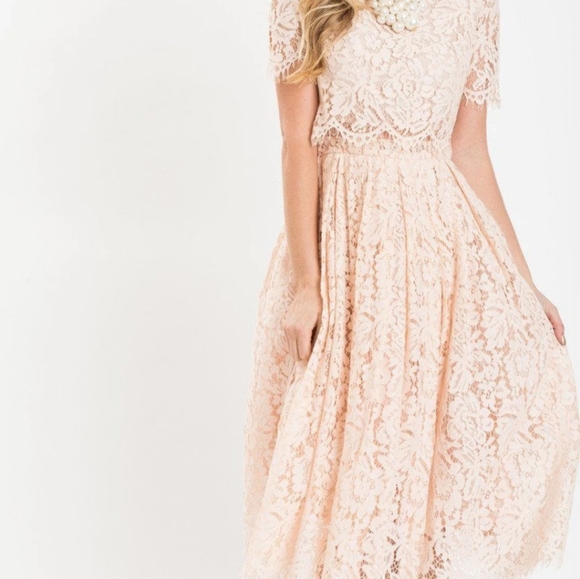 Blush Pink Morning Lavender Dress - Picture 2 of 8